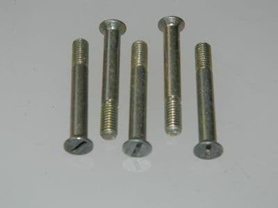 5 x 10-32 UNF Bolt Slotted CSK Shouldered Length 1 3/8