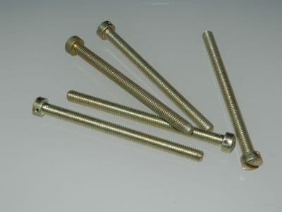 5 x 10-32 UNF Screws Slotted Cheese Head Length 2 1/2