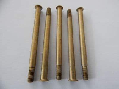 5 x 2BA Bolts CSK Shouldered Steel Length 2 5/8