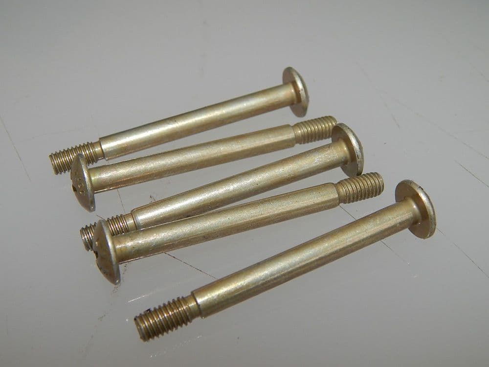 5 x 2BA Mushroom Head Bolt Cadmium Plated Steel Length 2" V5
