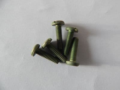 5 x 8-32 UNC Pan Head Screws Plated Steel Length 11/16
