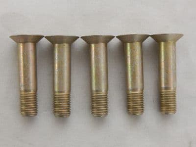 5 x Aircraft Bolts, M8 Thread, C/S Flat, Cross Head, DIN65314-08023E [GR2B-7]