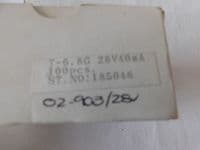 5 x Aircraft Instrument EBT Bulbs, 28V, 40mA [D6B]