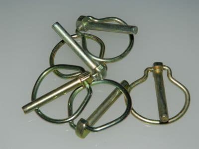 5 x Aircraft Lynch Pins With Retaining Ring, Diameter 1/4