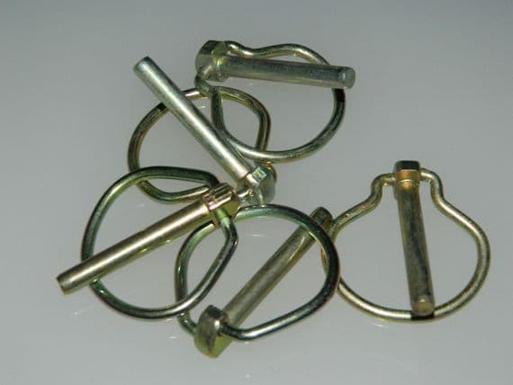 5 x Aircraft Lynch Pins With Retaining Ring, Diameter 1/4