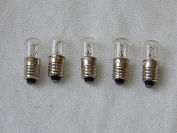 5 x Aircraft Miniature Light Bulb, Screw-in, 28V, 3.5W [1R11D]