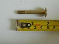 5 x Aircraft Slotted Mushroom Head Steel Bolts, 1/4