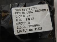 5 x Black Rubber Grommets, Aircraft, 16mm Inside Diameter, 11mm Height [GR2B-5]