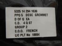 5 x Black Rubber Grommets, Inner Diameter: 8.3mm, Height 7mm [GR1B]