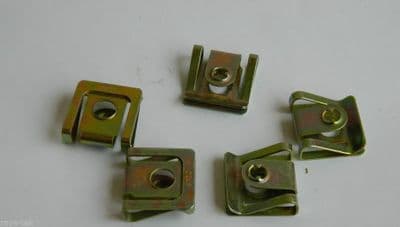 5 x Dzus Fastening Push on Panel Plates [S1]