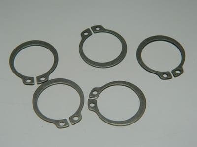 5 x External Circlips Size 19mm or 3/4
