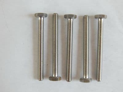 5 x Hex Head Aircraft Screws, M4 Thread, 40mm Length, EN2887-040040 [K2]