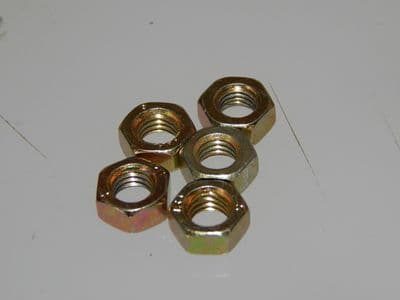 5 x Hex Nuts M5 Steel Cadmium Plated [D5]