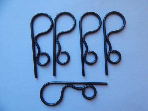 5 x Locking Pins, Steel, Length 90mm, Wire Diameter 3.25mm [P23]