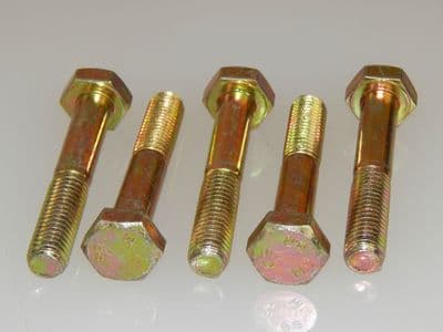 5 x M10-1.5 Bolts Hex Head Steel Length 60mm [Y9]