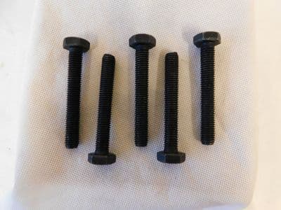 5 x M10-1.5 Bolts Hex Head Steel Length 70mm [N20]