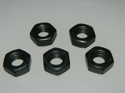 5 x M10 Stainless Steel Metric Nuts Grade A2-70 Black Coated [Q16]
