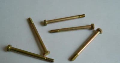 5 x M4 Hex Head Bolts Metric Cadmium Plated Steel Fastener Length 48mm  [J6]