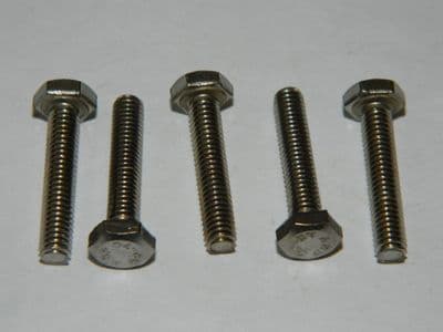 5 x M4 Stainless Steel Hex Head Screw Metric Length 20mm Part K1372-341-0-3 [E2]