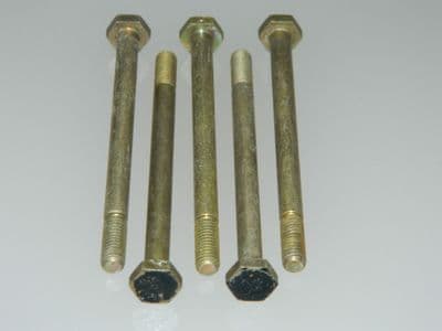 5 x M5 Bolts Hex Head Steel Length 70mm [R1]