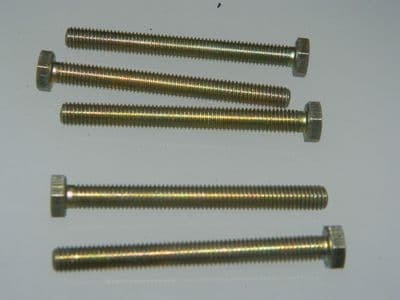 5 x M5 Screws Hexagon Headed Fully Threaded 50mm Length Part DHS65267 [V10]