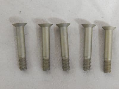 5 x M6 Aircraft Machine Bolts, 16mm Grip, Cross Head, DIN65179-04016Z [GR2B-13]