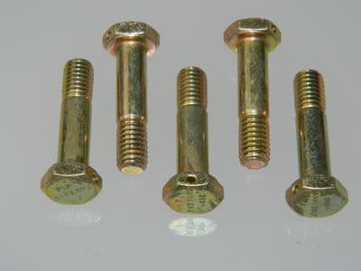 5 x M6 Bolts Hex Drilled Head Steel Length 26mm Part PAN3009K06-016 [i11]