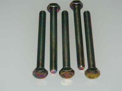 5 x M6 Bolts Hex Head Steel Fully Threaded Length 60mm [CN1B-13]