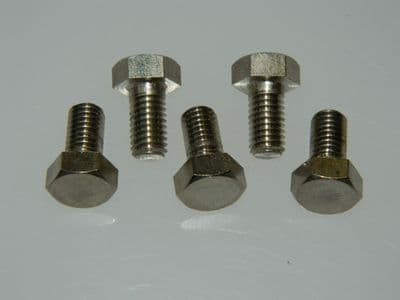 5 x M6 Bolts Hex Head Steel Length 12mm [CN1C-7]