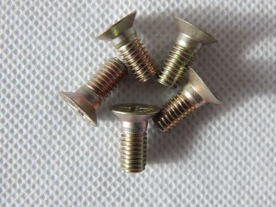 5 x M6 Screw CSK Torq-set Total Length: 15/32