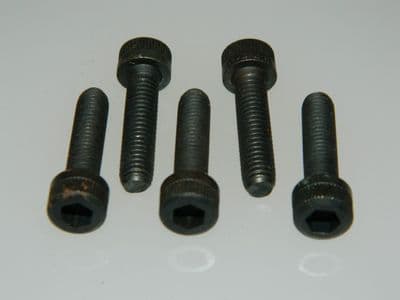 5 x M6 Screws Socket Cap Head Steel Fully Threaded Length 25mm [CN1B-14]
