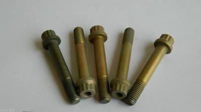 5 x M8-1.25 Double Hex Headed Bolt 6cm Long LN29934-08034 [S2]