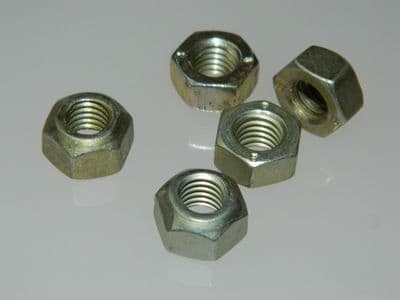 5 x M8-1.25 Lock Nuts Steel Self Locking Height 8mm [A8]