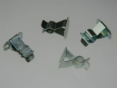 5 x Mounting Clips Steel For 4mm Diameter Pipe or Tube [C1]
