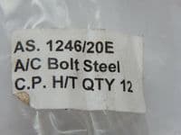 5 x Round Head Aircraft Bolts, Slotted, 1/4