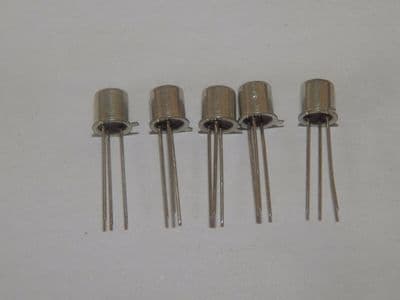 5 x Silicon Transistors, BCY71, PNP, 0.2A, 60V, TO18, 3-Pin [3R1D, EC41]