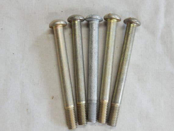 5 x Slotted Round Head Aircraft Bolts, 1/4