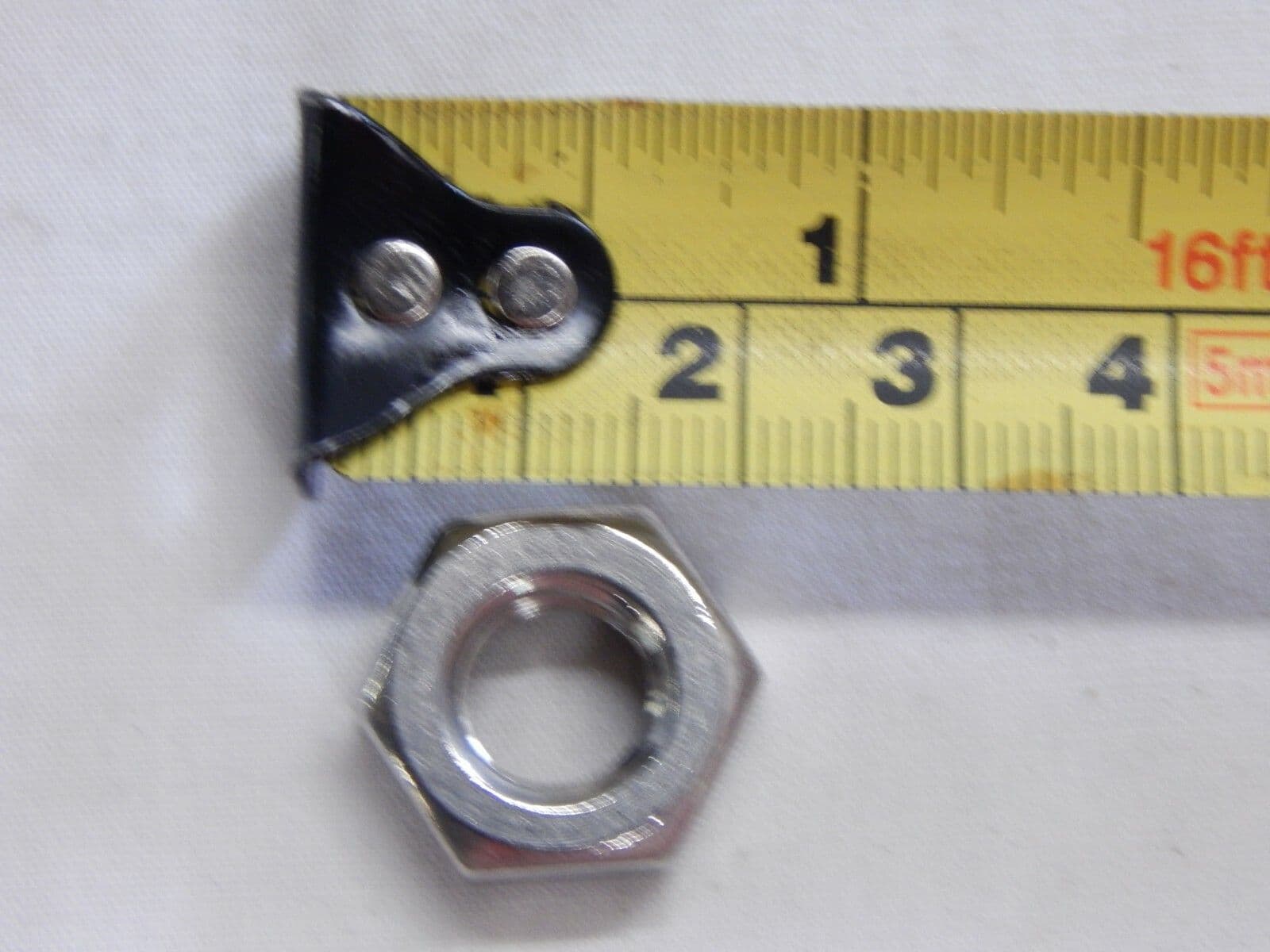 5 x Stainless Steel Plain Hex Aircraft Nuts M10 Thread 8mm Height GR3B-10