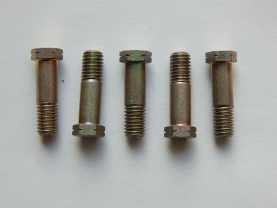 5 x Steel Aircraft Shear Bolts, 1/4