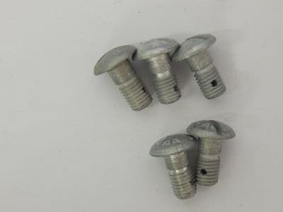 5 x Steel Button Head Aircraft Clevis Bolts, 1/4