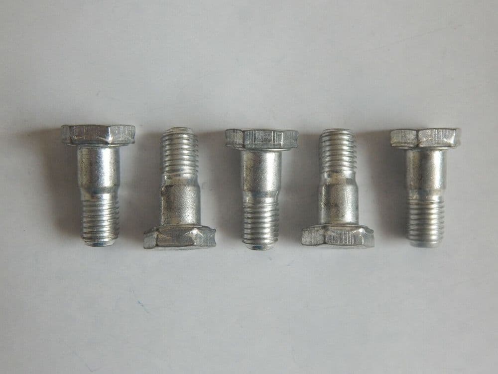 5 x Steel Dished Hex Head Aircraft Bolts 5/16