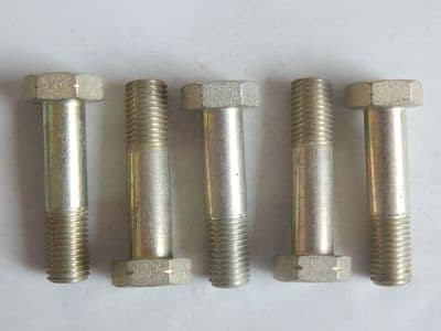 5 x Steel Hex Head Aircraft Bolts, 7/16