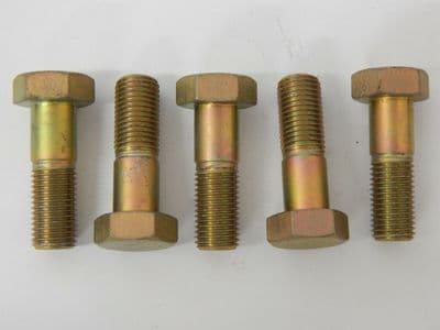 5 x Steel Hex Head Aircraft Bolts, 7/16