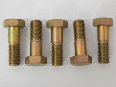 5 x Steel Hex Head Aircraft Bolts, 7/16