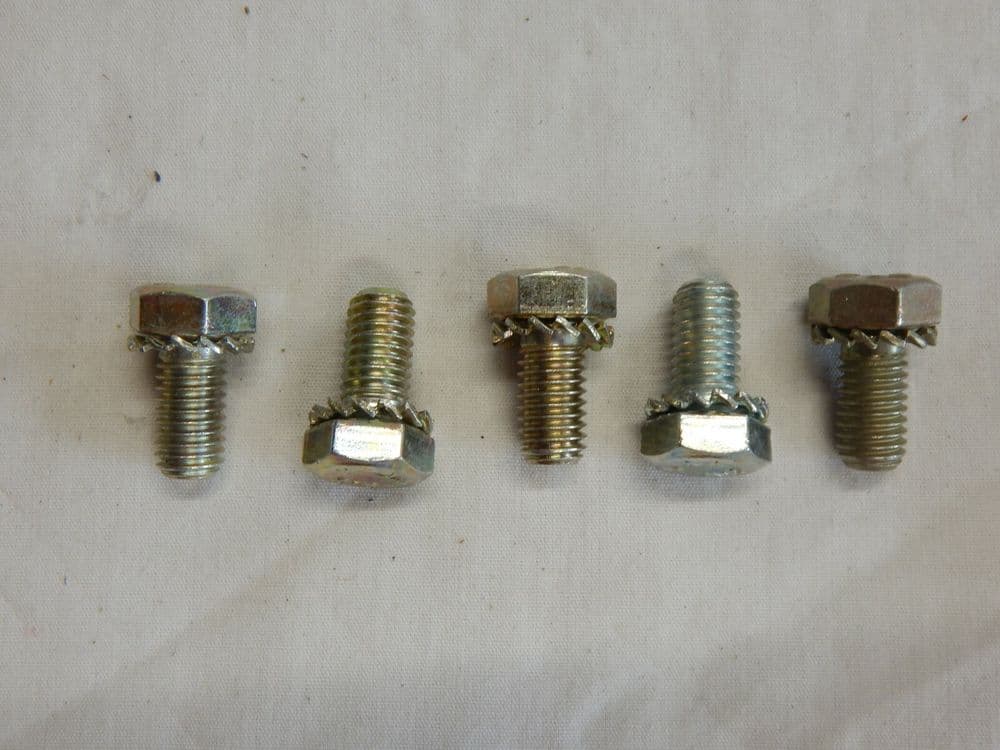 5 x Steel Hex Head Aircraft Screws M8 Thread 16mm Length GR3B-19