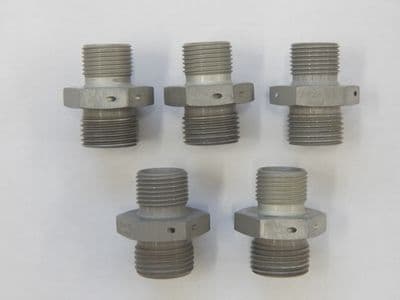 5 x Straight Pipe Adaptors, 5/8