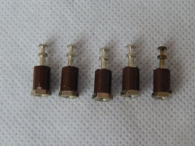 5 x Stud Standoff Terminals, 4-40 UNC, Brown, Type 91M, SE201D01 [3R1E, EC50]
