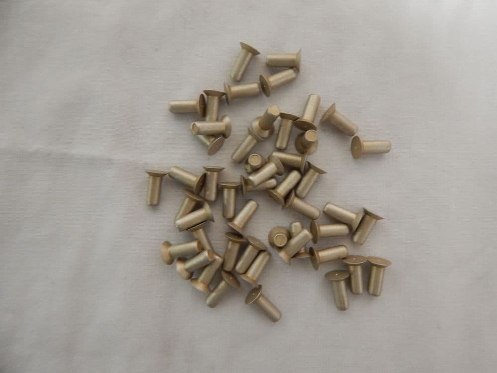 50 x Aircraft Solid Rivets 4mm Diam 10mm Length DIN65258A40100E GR2B-13