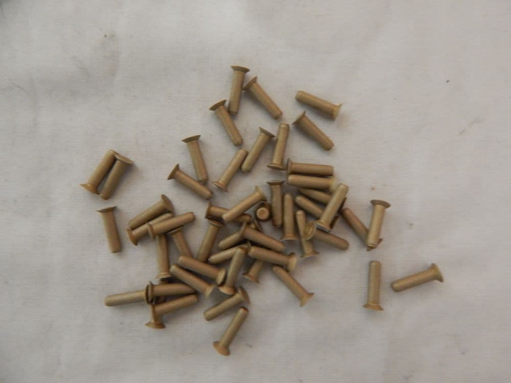 50 x Solid Aircraft Rivets 3mm Diameter 12mm Length DIN6528A30120K GR2B-10