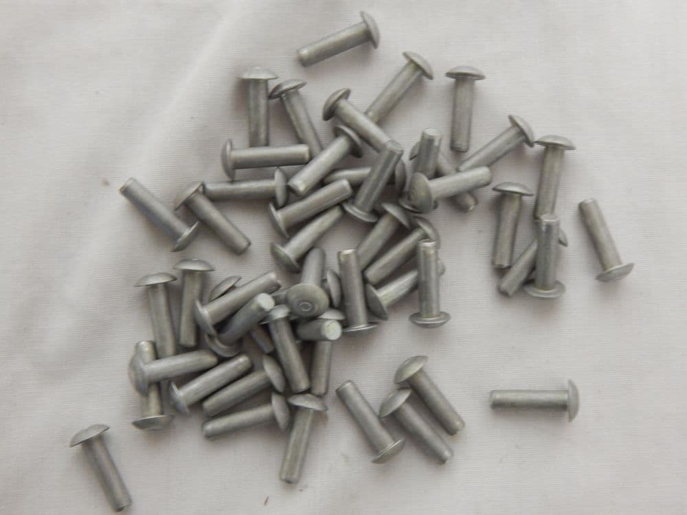 50 x Solid Aircraft Rivets 4mm Diameter 14mm Length DIN65260-40140K GR2B-14